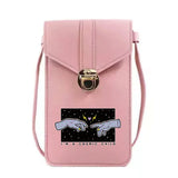 Women Crossbody Bag Phone Bag Wallets Card Holder Hand Print Purse