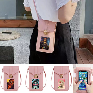 Women Crossbody Bag Touch Screen Mobile Phone Bag Pu Leather Wallets