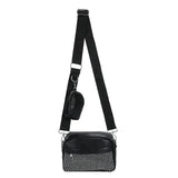 Women Crossbody Bags Rhombus Pattern Leather Combo