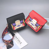 Colorful Stripe Crossbody Bag Shoulder Mini Jelly Purse B052