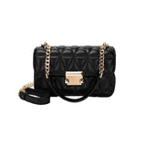 Women Crossbody Bags Small Square Bags Metal Lock Flap Bag