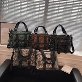 Women Crossbody Bags Cotton Padded Messenger Pouch Waterproof Nylon