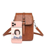 Women Mini Crossbody Bag PU Leather Shoulder Messenger Bag for Girls