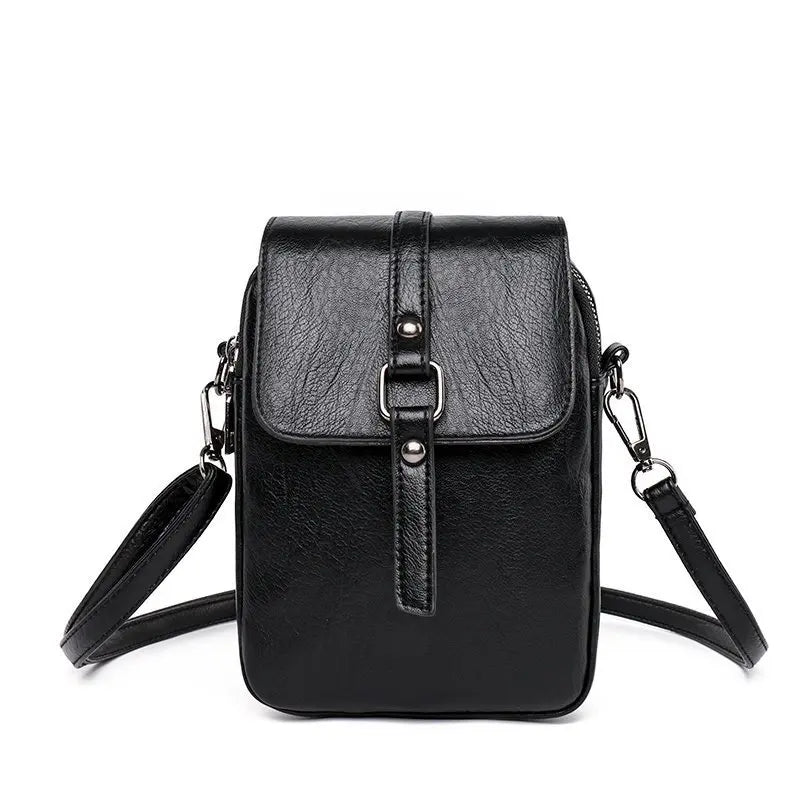 Women Mini Crossbody Bag PU Leather Shoulder Messenger Bag for Girls
