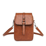 Women Mini Crossbody Bag PU Leather Shoulder Messenger Bag for Girls