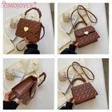 Women Crossbody Bags Pleated Heart Hasp Ladies Hand Bags Casual PU Leather 
