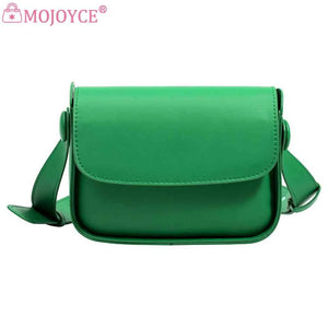 Small Square Leather Crossbody Bag for Lady Satchel
