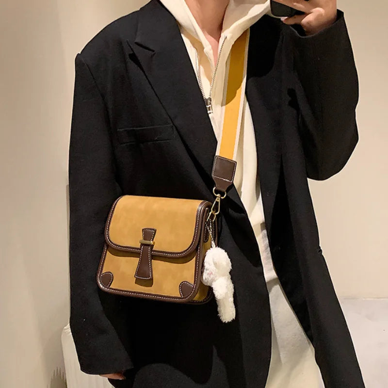 Vintage Saddle Purse Crossbody Bag Business Flap Shoulder Messenger