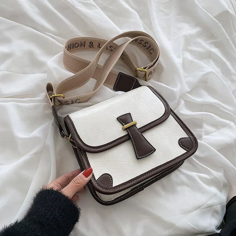 Vintage Saddle Purse Crossbody Bag Business Flap Shoulder Messenger