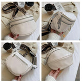 Women Crossbody Shoulder Bag Soft Leather Messenger Bag Wide Strap Saddle Bags