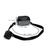 Women Crossbody Handbag 2-in-1 Shoulder Messenger Bag Leather Combo Set