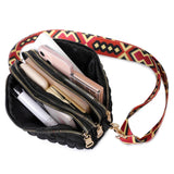 Women Crossbody Nylon Shoulder Bag Diamond Lattice Handbag