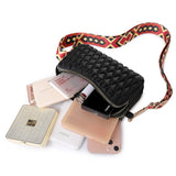 Women Crossbody Nylon Shoulder Bag Diamond Lattice Handbag