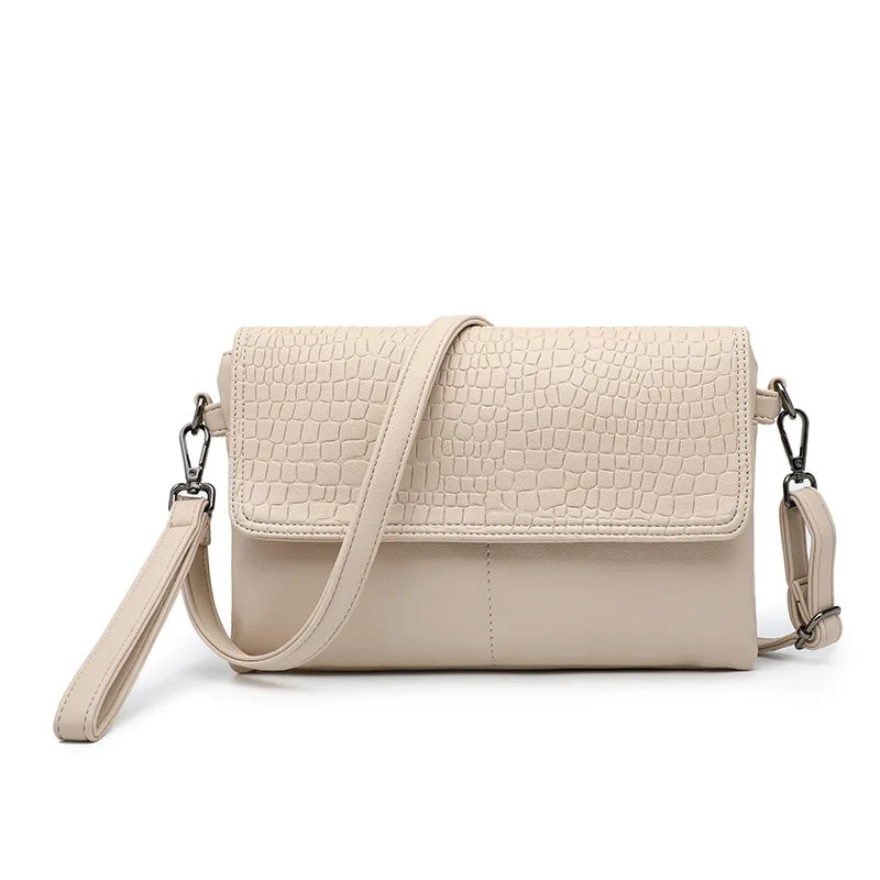Women Crossbody Shoulder Bag 2 Layer Flap Messenger Bags