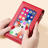 Women Crossbody Shoulder Bags Wallets Touch Screen Phone Purse