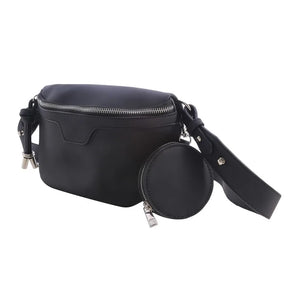 Women Crossbody Waist Bag Shoulder Bags PU Leather Belt Bags Female