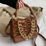 Women Soft Leather Crossbody Bag Green Shoulder Tote Clutch