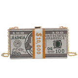 Crystal Chain Bag Diamond Clutch Evening Party Wedding Purses