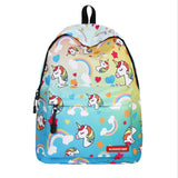 Unicorn Backpack Space High Softback Schoolbags Mochila Feminina