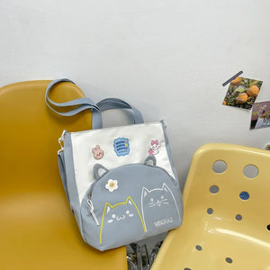 Women Cat Cross Bag Large Capacity Cartoon Shoulder Bag Pink