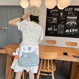 Women Cat Cross Bag Large Capacity Cartoon Shoulder Bag Pink