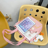 Women Cat Cross Bag Large Capacity Cartoon Shoulder Bag Pink