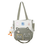 Women Cat Cross Bag Large Capacity Cartoon Shoulder Bag Pink