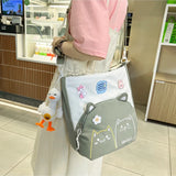 Women Cat Cross Bag Large Capacity Cartoon Shoulder Bag Pink