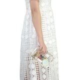 Clear Acrylic Box Crossbody Purse Evening Bag