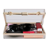 Clear Acrylic Box Crossbody Purse Evening Bag