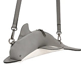 Women Dolphin Shape PU Leather Handbag Shoulder Crossbody Bag Satchel Purse