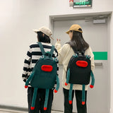 Funny Frog Backpack for Women, Cute Ugly Cartoon Student School Bag