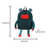 Funny Frog Backpack for Women, Cute Ugly Cartoon Student School Bag