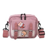 Canvas Crossbody Bag Small Square Messenger Bag All-match Student Bag