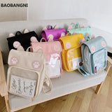 Women ITA Bag with Cat Bagging Backpacks Paws School