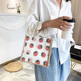 Canvas Lunch Bag for Women Girls Tote Handbag Pouch Food Storage Container