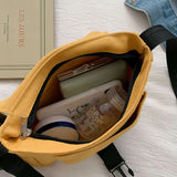Women Canvas Messenger Bag High Capacity Shoulder Bag