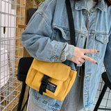 Women Canvas Messenger Bag High Capacity Shoulder Bag