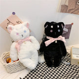 Cat Plush Doll Shoulder Bag Japanese Cartoon Crossbody Bag