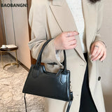 Women Daily PU Leather Crossbody Tote Bags Portable Solid Shoulder Handbag