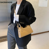 Women Daily PU Leather Crossbody Tote Bags Portable Solid Shoulder Handbag