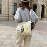 Women Daisy Cartoon Messenger Bag Cell Phone Crossbody Shoulder Bag