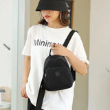 Women Daypack Mini Small Backpack Girls Solid Nylon Back Pack