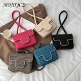 Stone Pattern Rhinestone Shoulder Bag Ladies Top-handle PU Handba