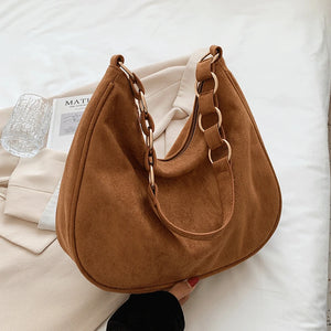 Matte Crossbody Bag for Women Vintage Tote Large-capacity Handbag