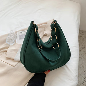 Matte Crossbody Bag for Women Casual Vintage Tote Girls Large-capacity Handbag