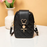 Lingge Embroidery Cross-Body Shoulder Bag for Women