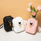 Lingge Embroidery Cross-Body Shoulder Bag for Women