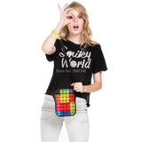 Cartoon Prints Flap Messenger Bag for Girls