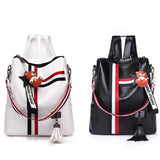 Women Tassel Backpack Youth Travel Female Rucksack School Bag For Teenage Girls